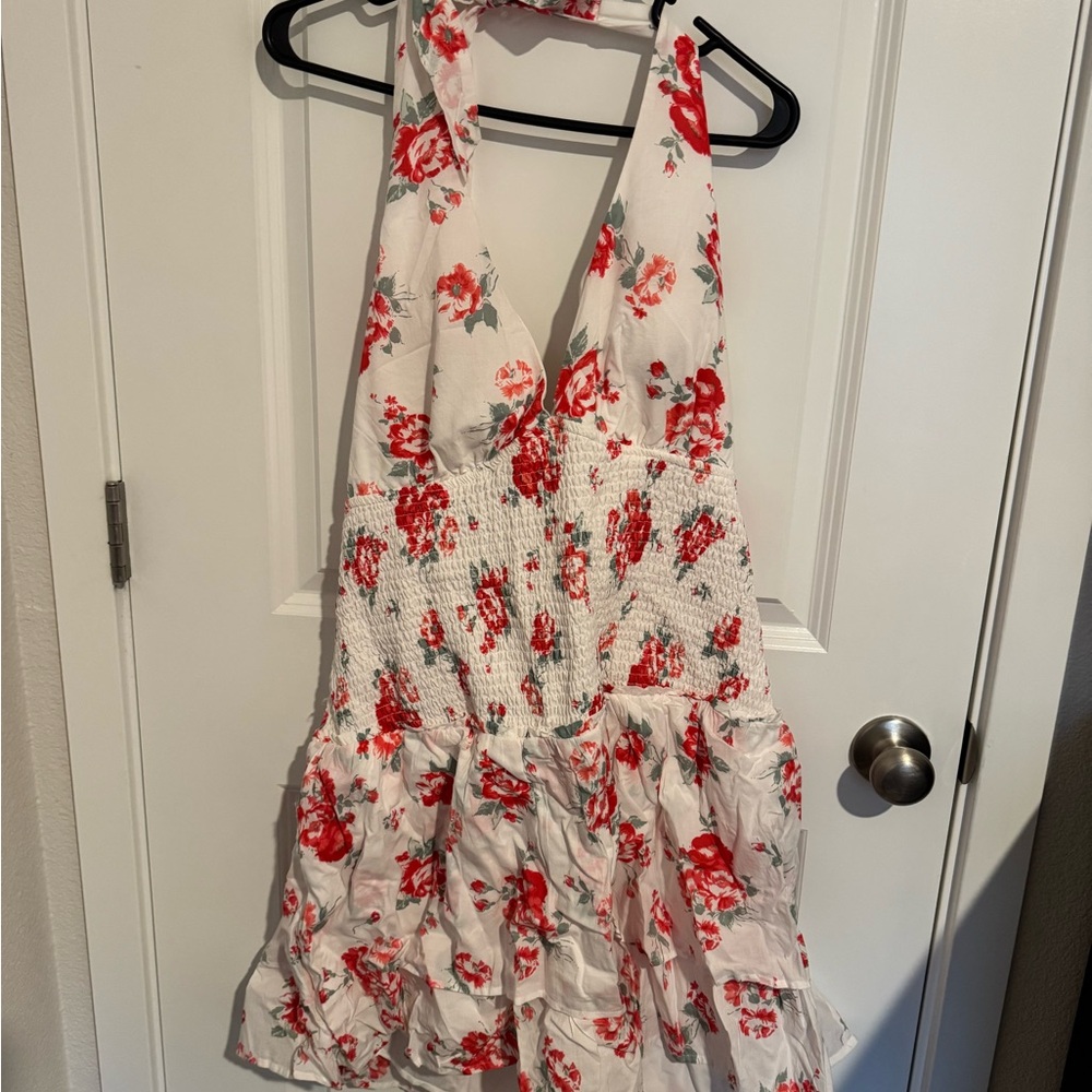 Floral Halter Dress Hollister